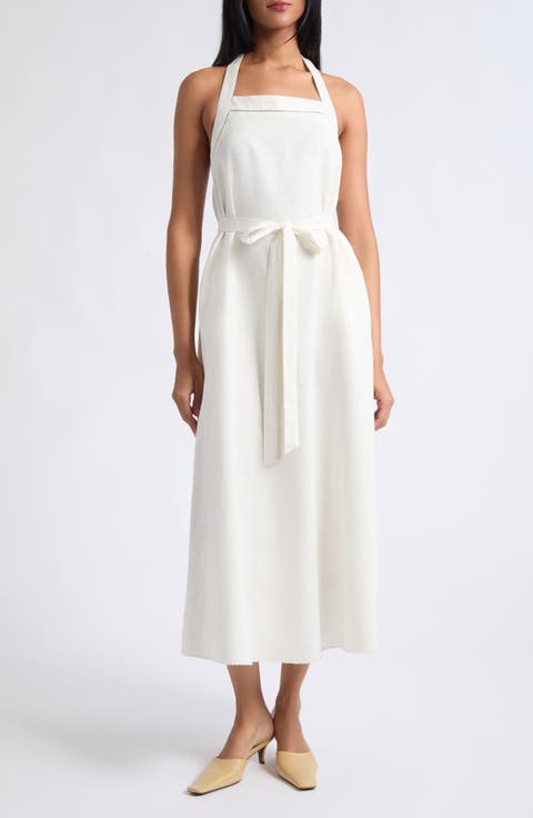 Odette Ramie & Cotton Midi Wrap Dress