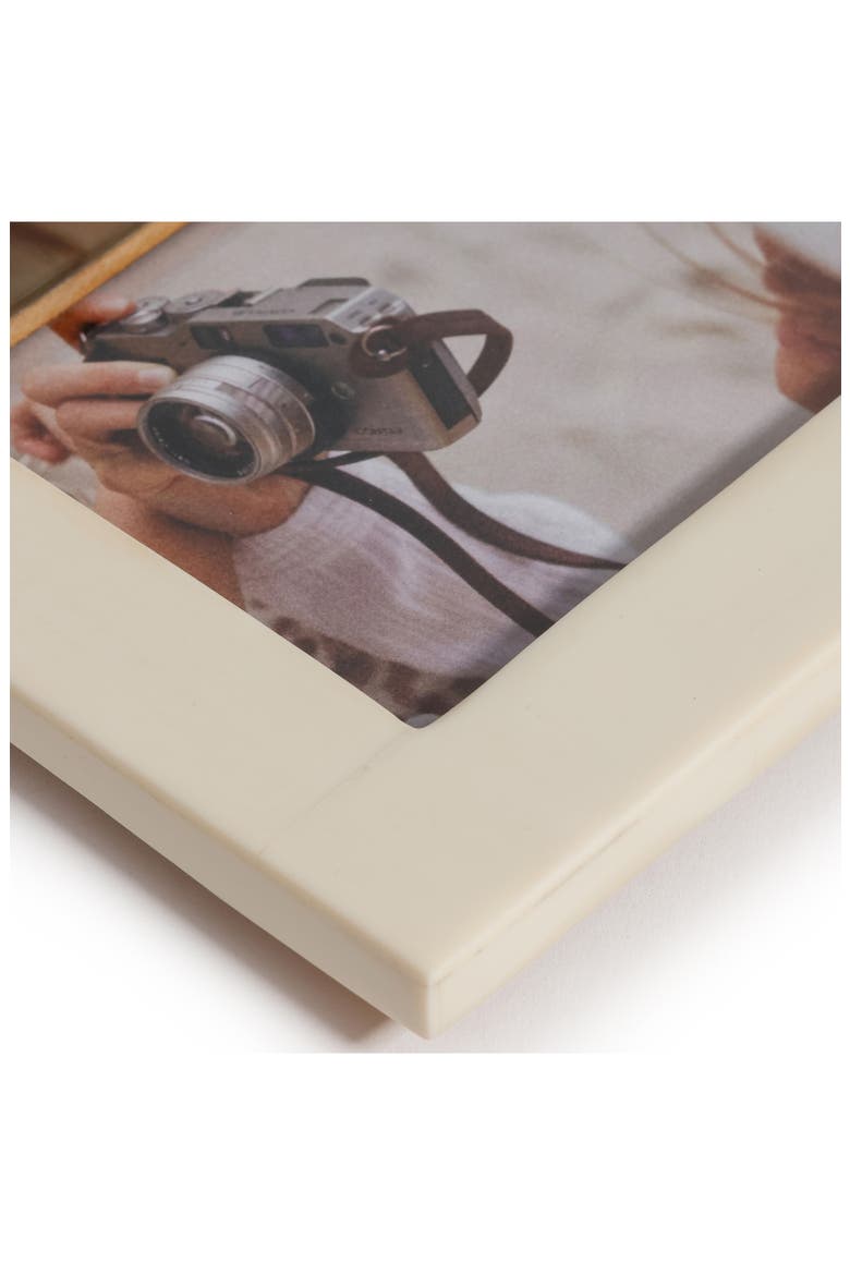 Dune African White Horn Photo Frame, Alternate, color, IVORY/ BEIGE