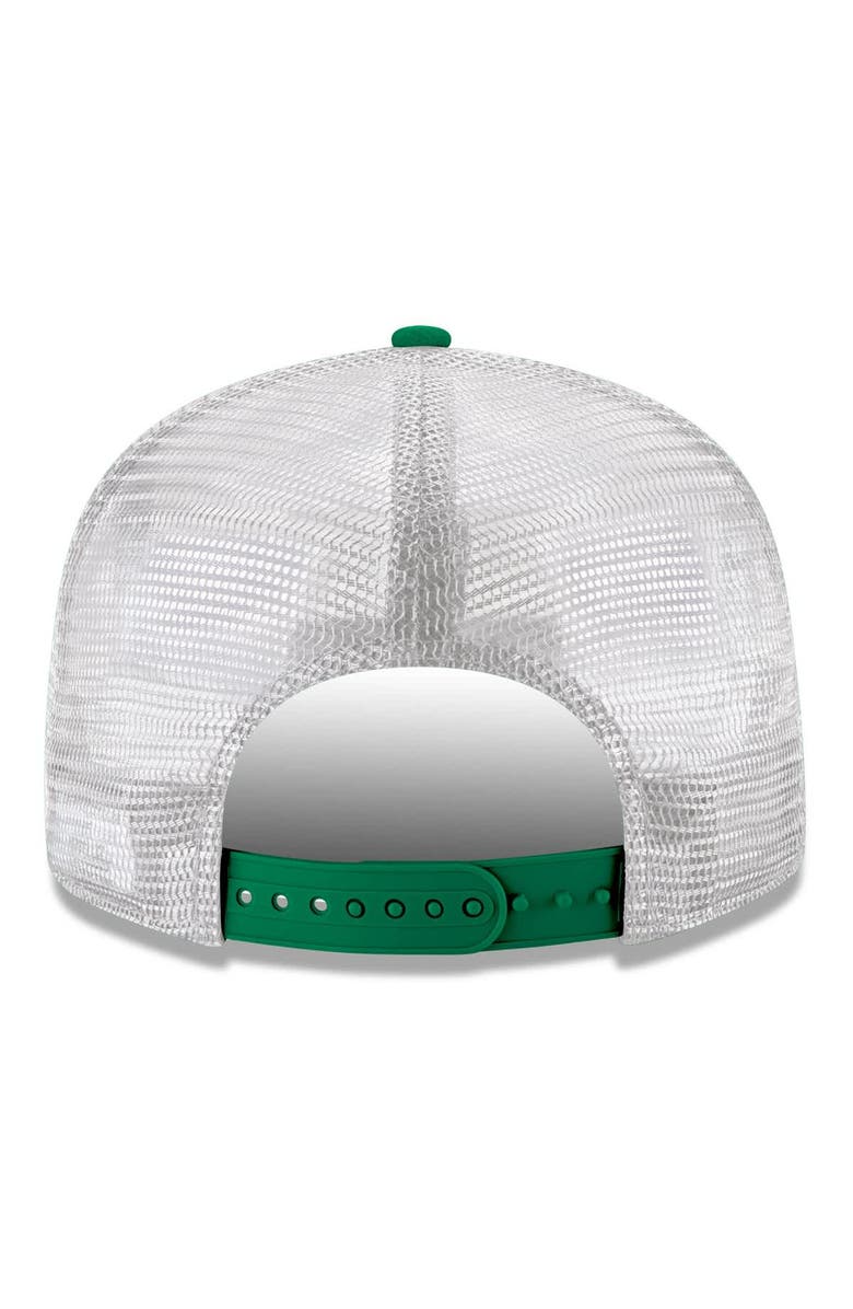 New Era Men's New Era Kelly Green Boston Celtics Core Logo Meshback 9FIFTY Snapback Hat, Alternate, color, Kelly Green
