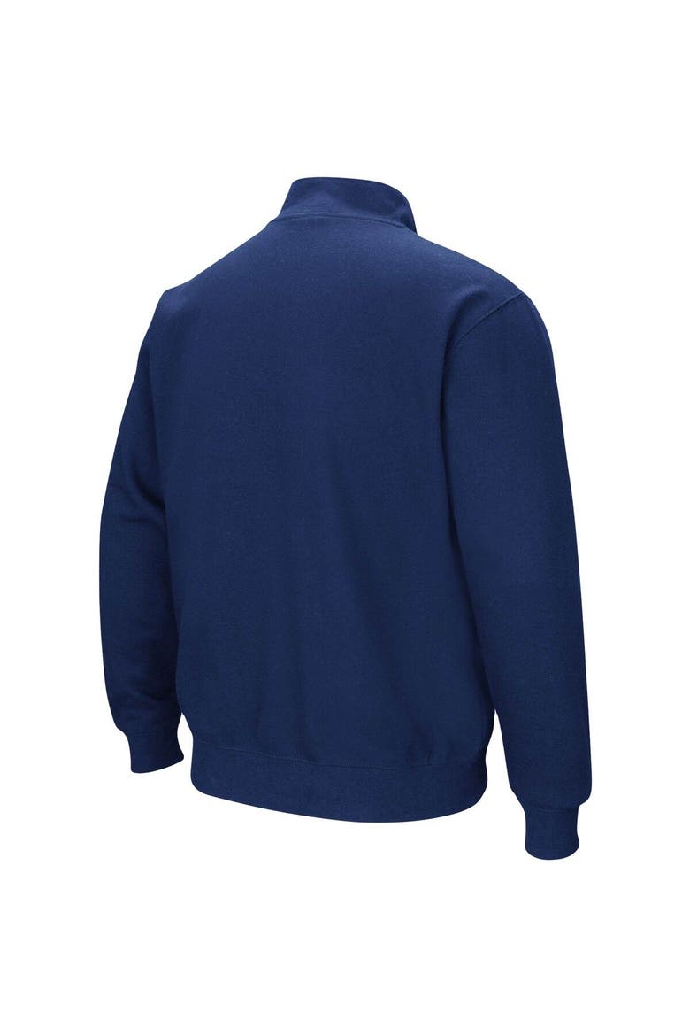 Men's Colosseum Navy Michigan Wolverines Big & Tall Tortugas Quarter-Zip Jacket, Alternate, color, Navy