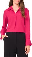 Halogen® Split Cuff Button-Up Top