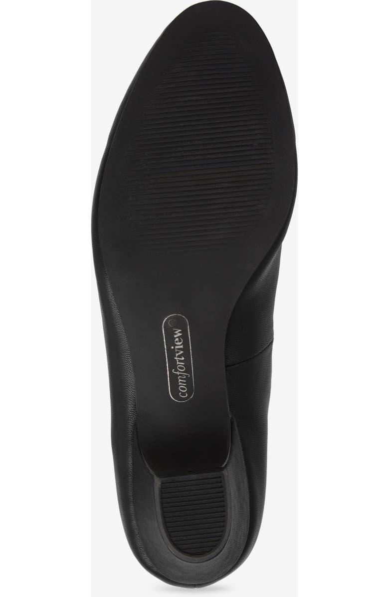 Comfortview The Vida Leather-Like Slip On Pump, Alternate, color, Black