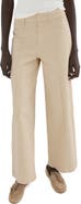 MANGO Seamed High Waist Wide Leg Jeans