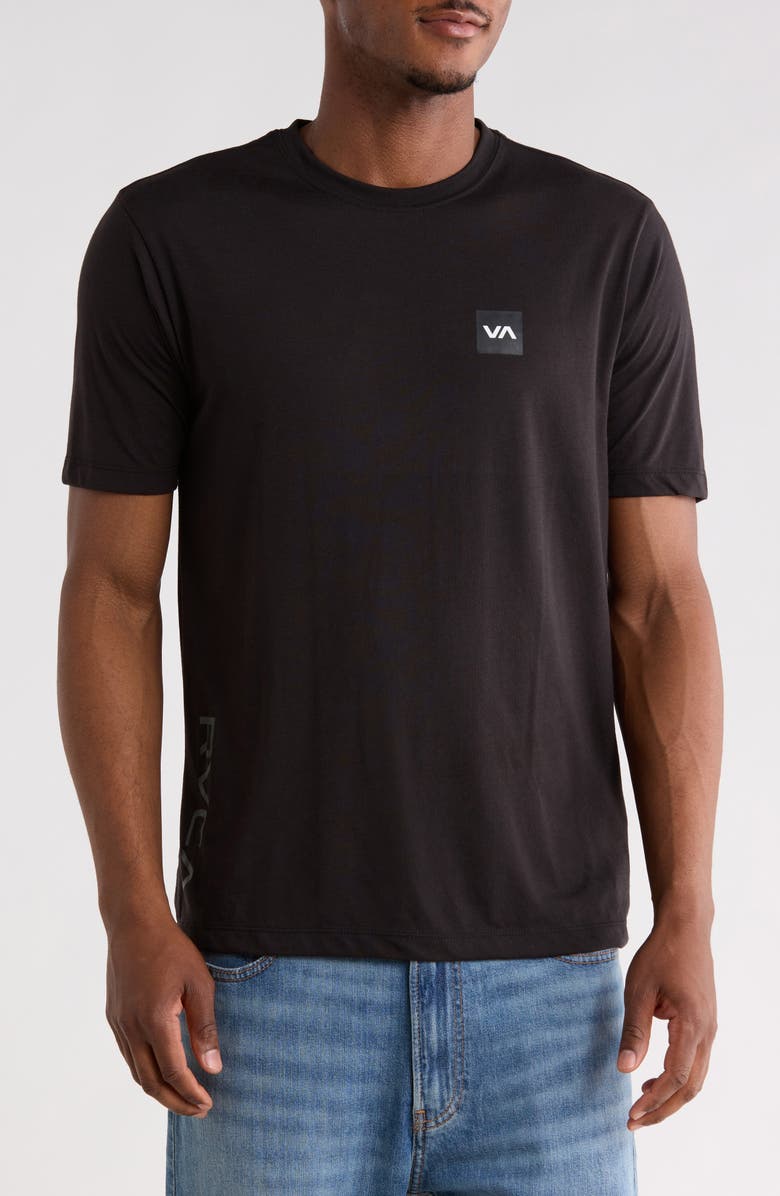 RVCA 2X Performance T-Shirt, Main, color, Black 2