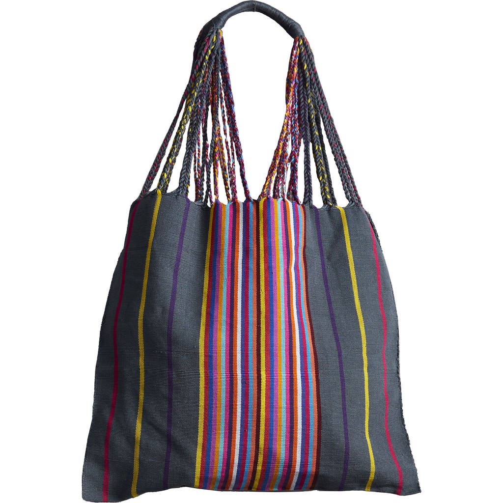 Verve Culture Chiapas Woven Hammock Market Bag in Grey  product
