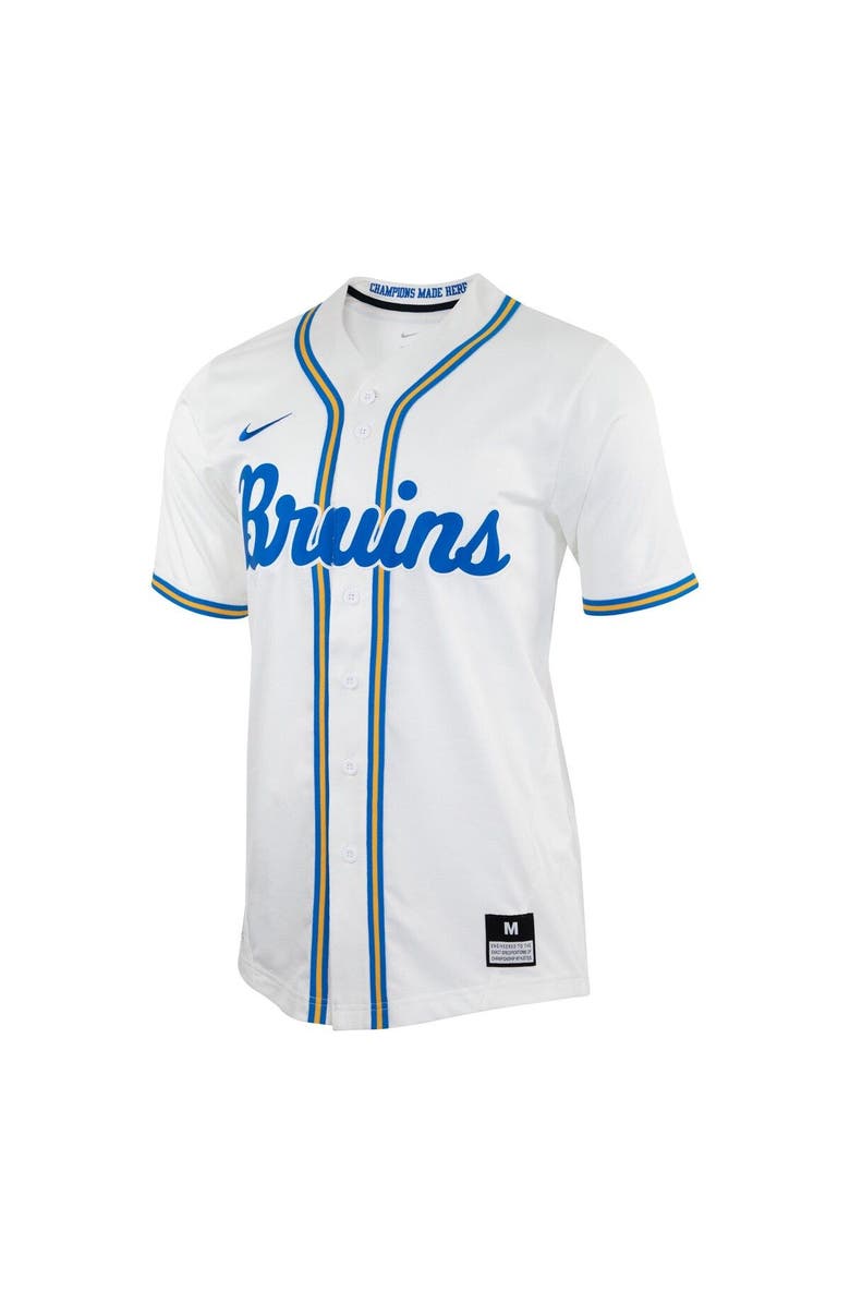 Nike Men's Nike White UCLA Bruins Replica Baseball Jersey, Alternate, color, White