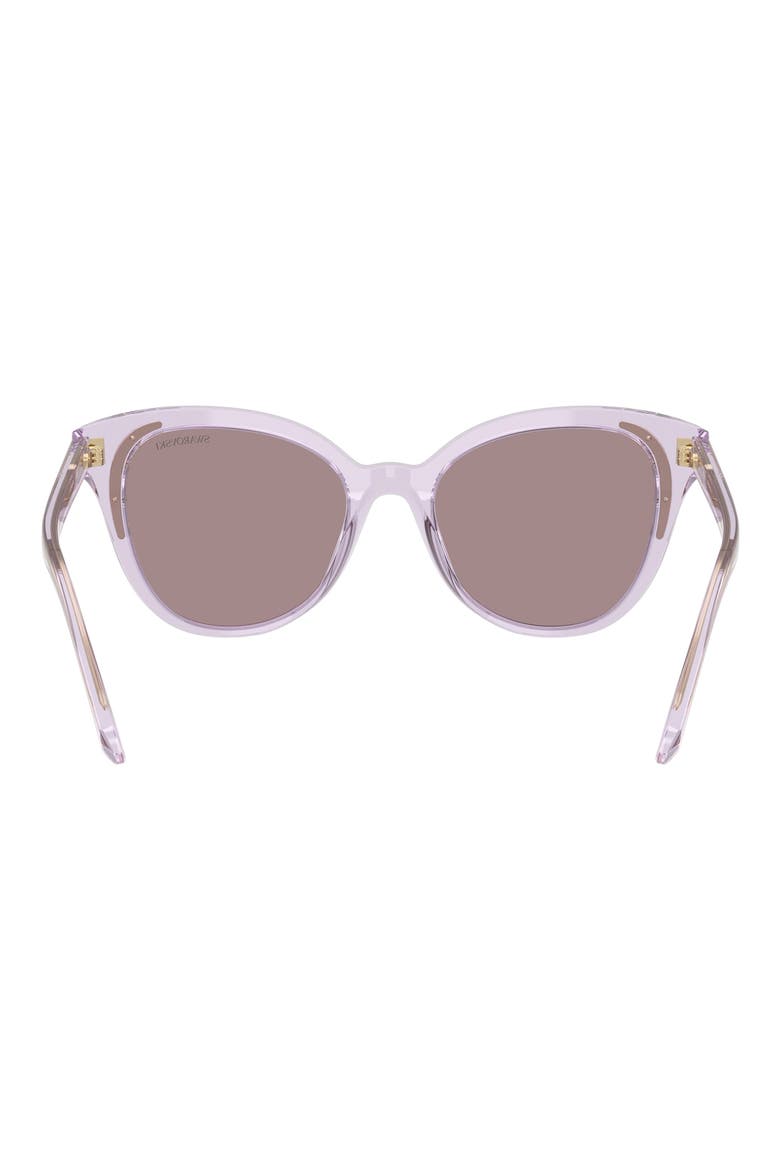 53mm Butterfly Sunglasses, Alternate, color, TRANSPARENT LILAC/ VIOLET