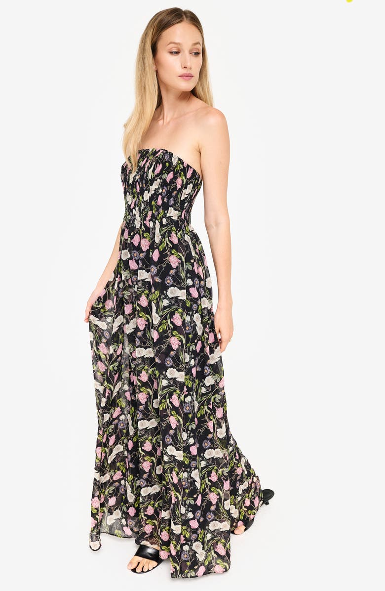 CAMI NYC Minoa Floral Strapless Gown, Alternate, color,