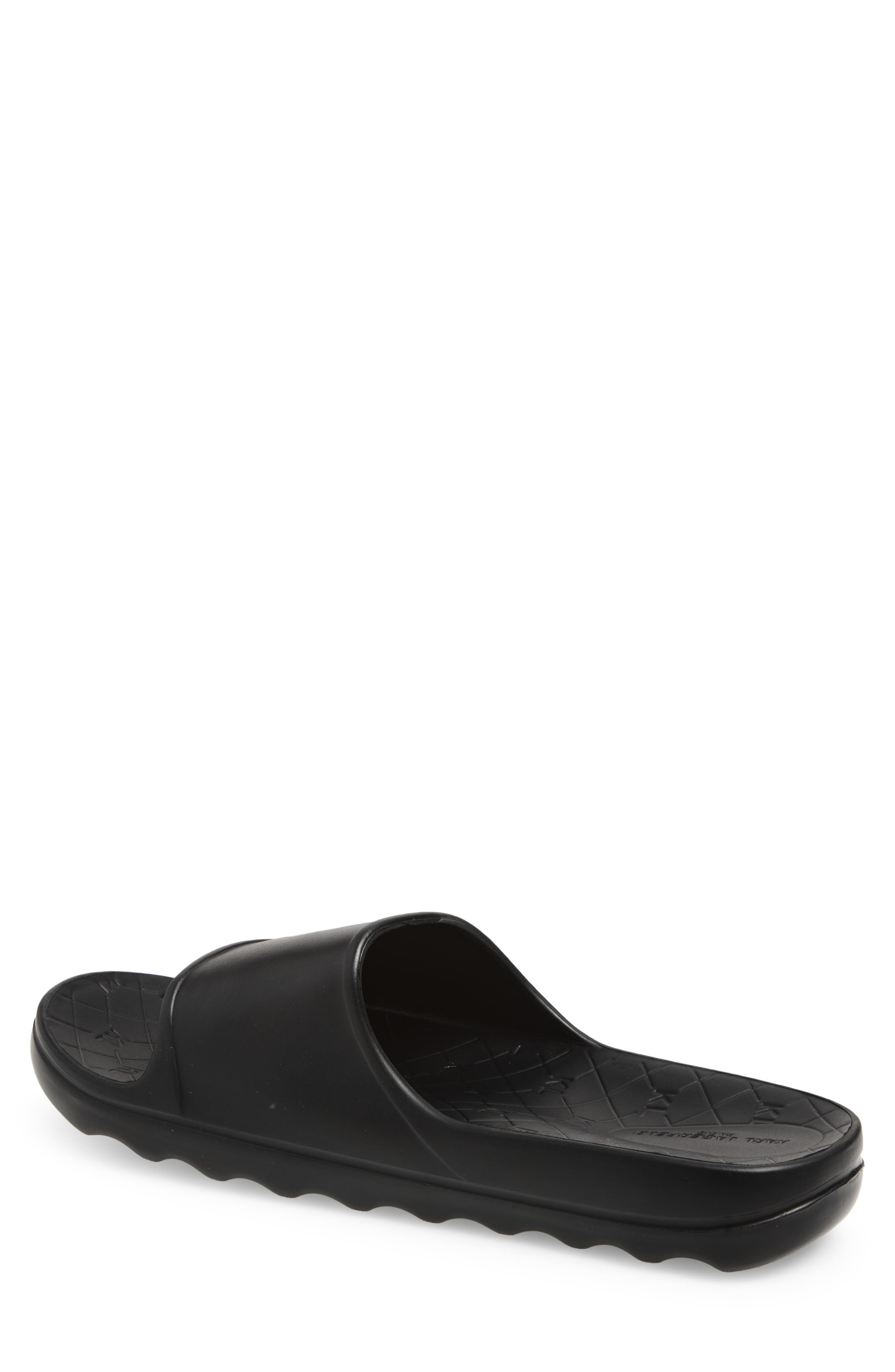 KARL LAGERFELD PARIS Sacha Slide Sandal, Alternate, color, Black