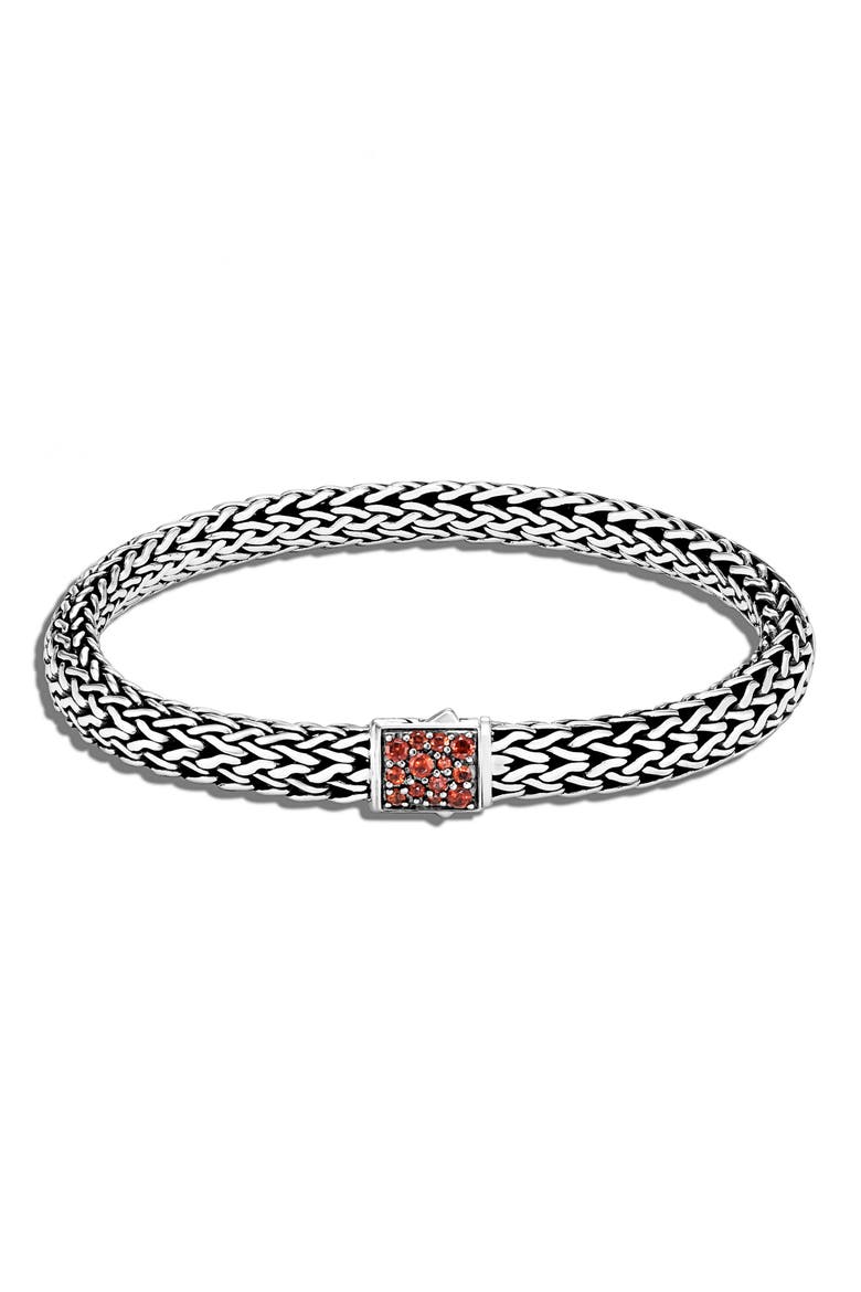 Classic Chain Reversible 6.5mm Bracelet, Main, color, METALLIC SILVER