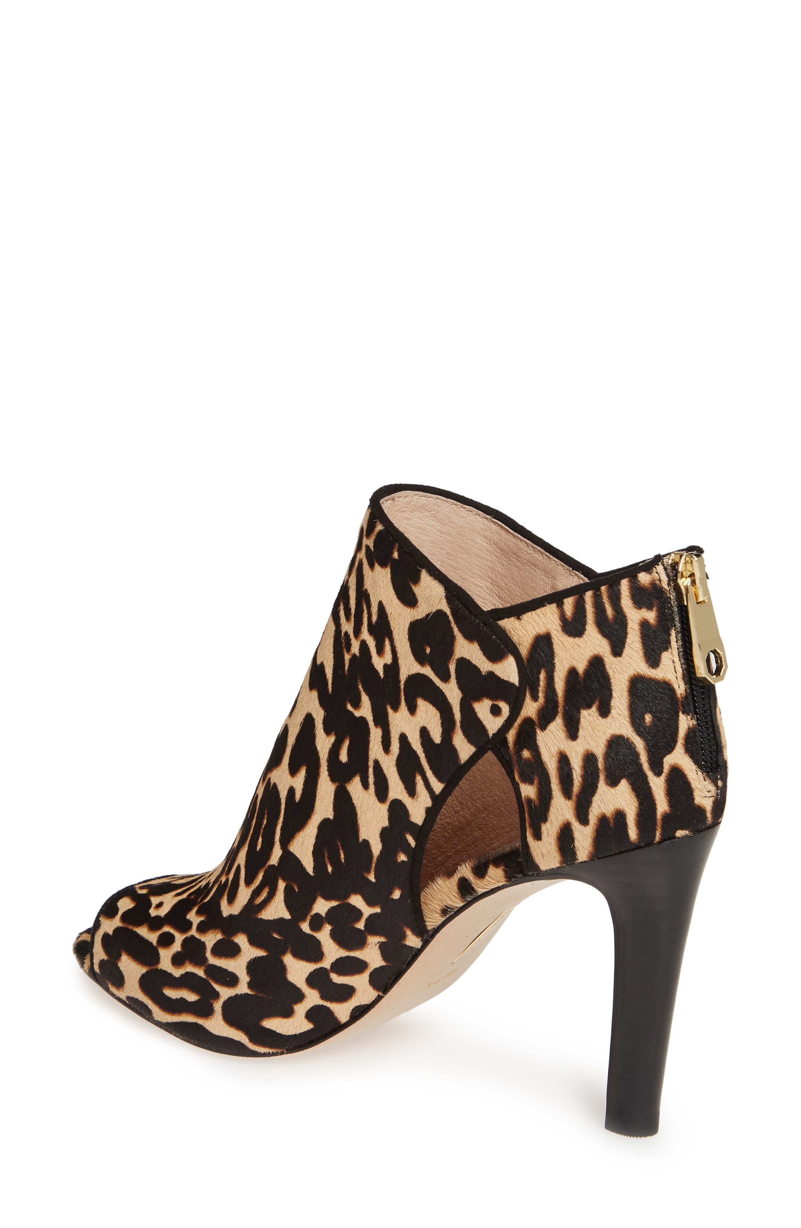 Ilsabelle Open Toe Bootie, Alternate, color, LEOPARD PRINT