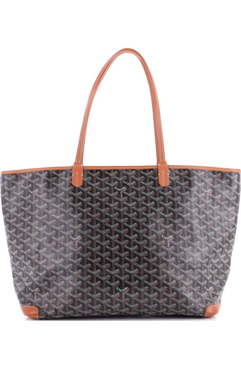 Pre-Owned Goyard Artois Tote Coated Canvas MM, Main, color, Brown