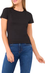 Halogen® Rhinestone Compression T-Shirt