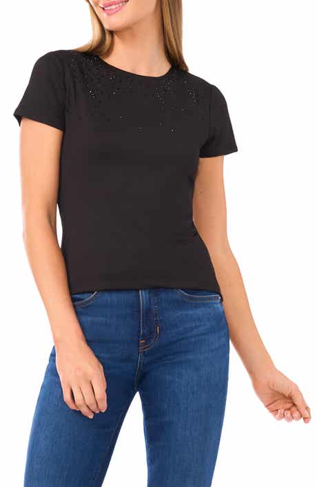 Halogen® Rhinestone Compression T-Shirt