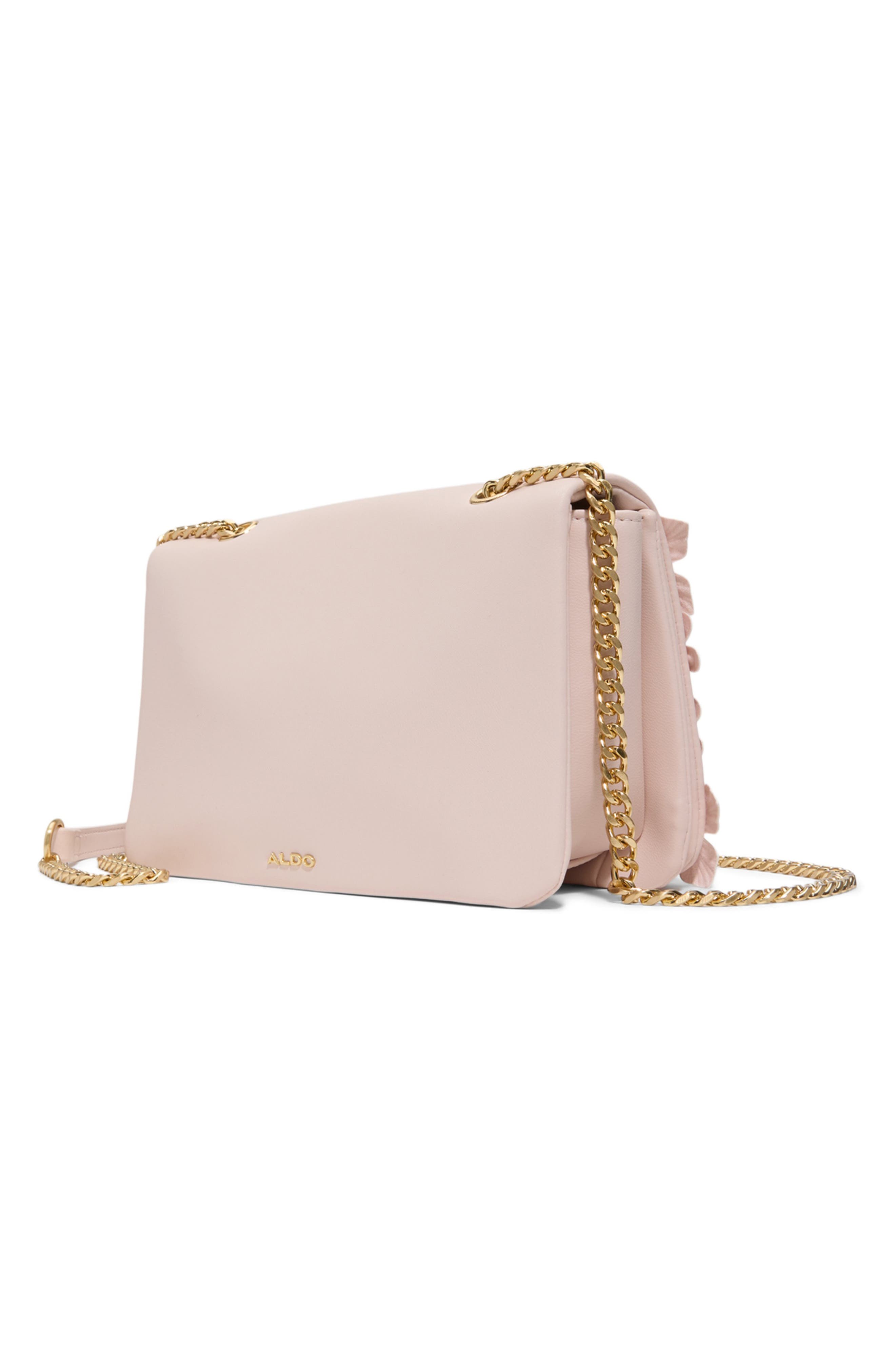 ALDO Florellaa Faux Leather Crossbody Bag, Alternate, color, Light Pink