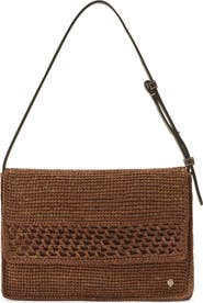 Helen Kaminski Poppy Crochet Raffia Shoulder Bag