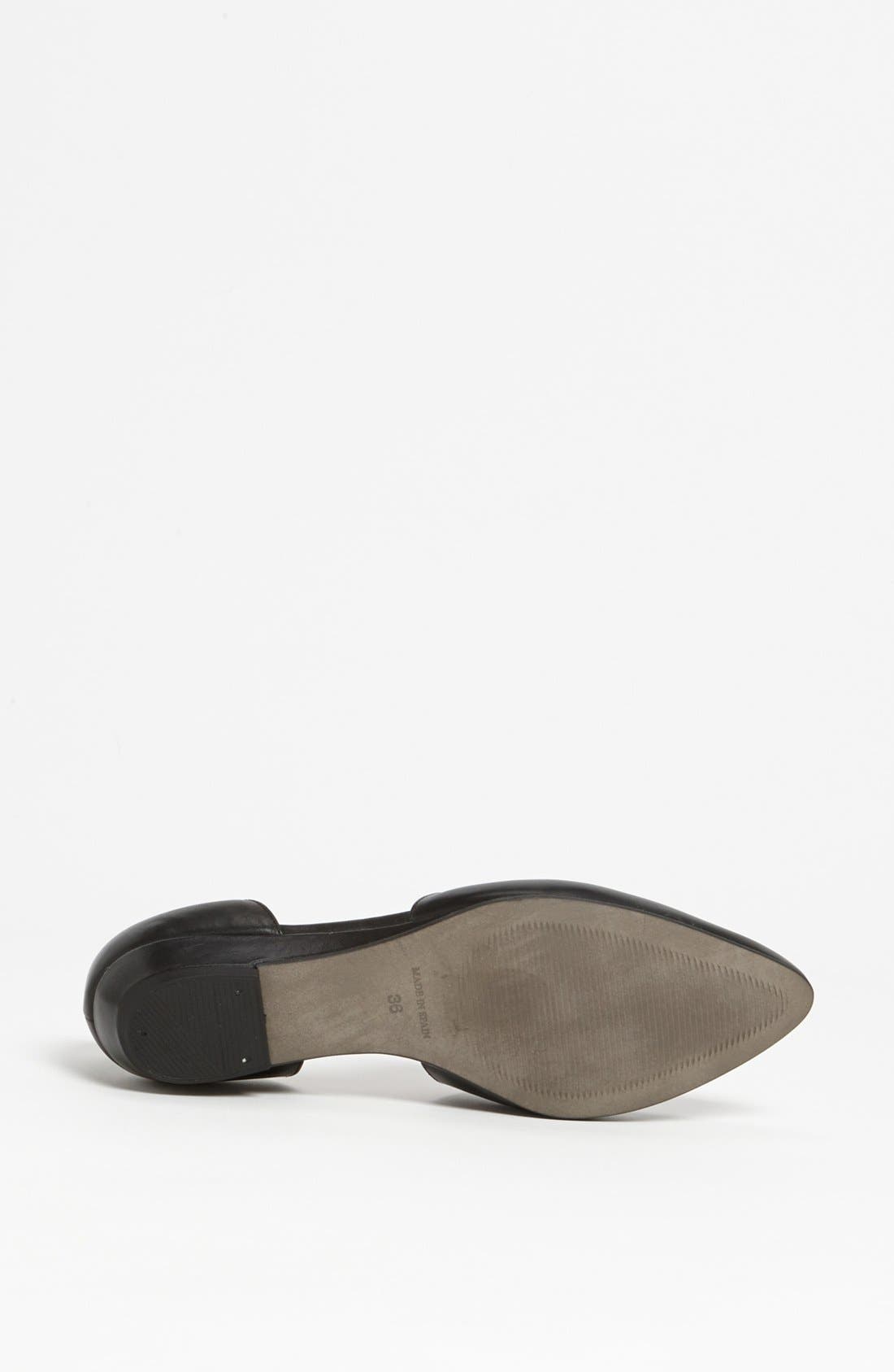 'Erin' Flat, Alternate, color, BLACK LEATHER
