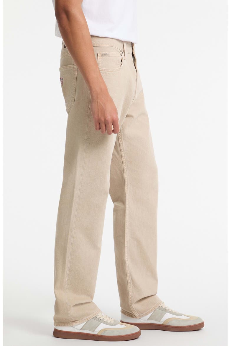 G16 Relaxed Straight Leg Jeans, Alternate, color, BEIGE