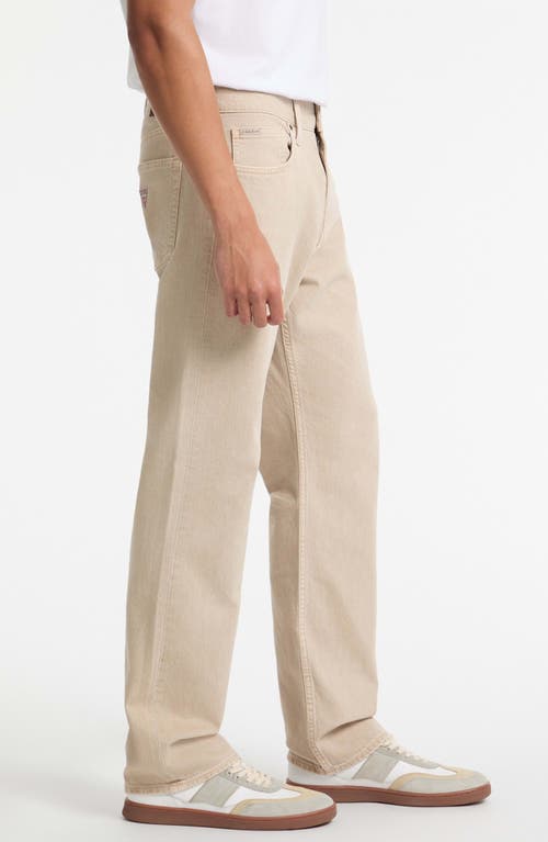 Guess Jeans G16 Relaxed Straight Leg Jeans In Beige