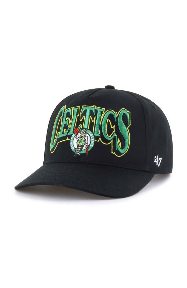 '47 Men's '47 Black Boston Celtics Every Time Past Champs Hitch Adjustable Hat, Main, color, Black