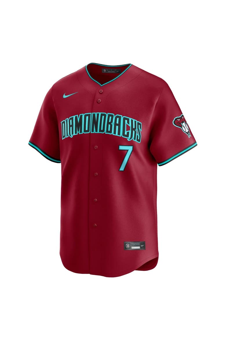 Men's Nike Corbin Carroll Red Arizona Diamondbacks Alternate Limited Jersey, Alternate, color, Crimson