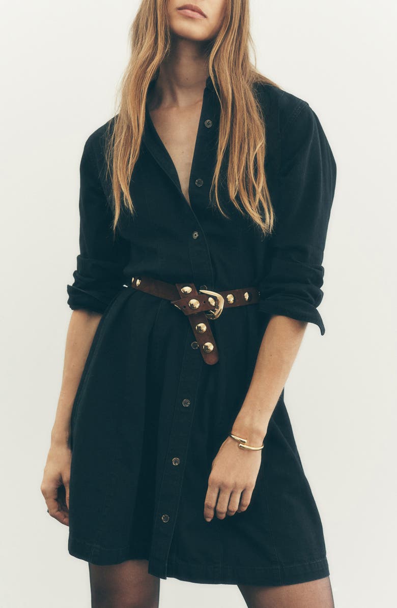 Madewell Studded Western Belt, Alternate, color, Soft Mahogany