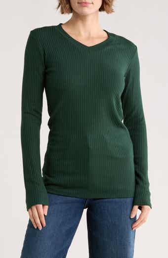 V-Neck Long Sleeve T-Shirt