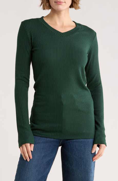V-Neck Long Sleeve T-Shirt