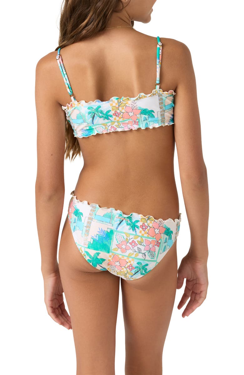 O'Neill Kids' Maritime Ruffle Two-Piece Swimsuit, Alternate, color, 