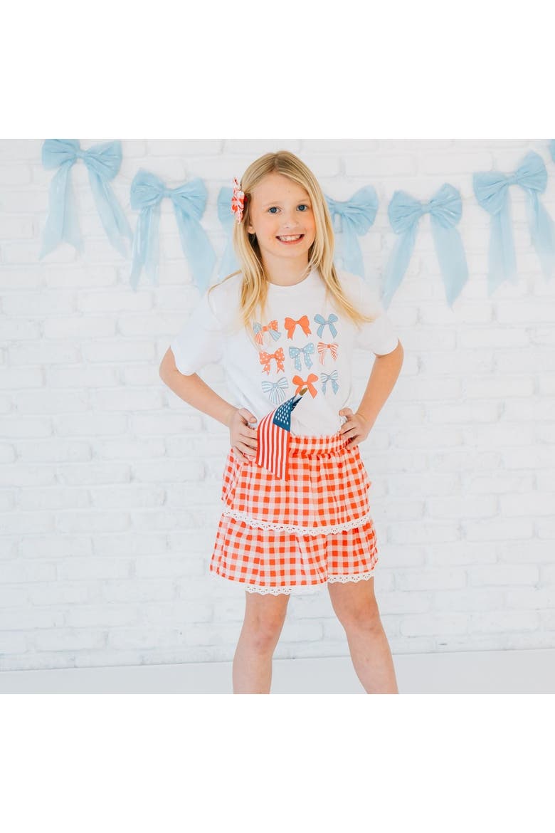 Patriotic Cutie Short Sleeve T-Shirt, Alternate, color, White