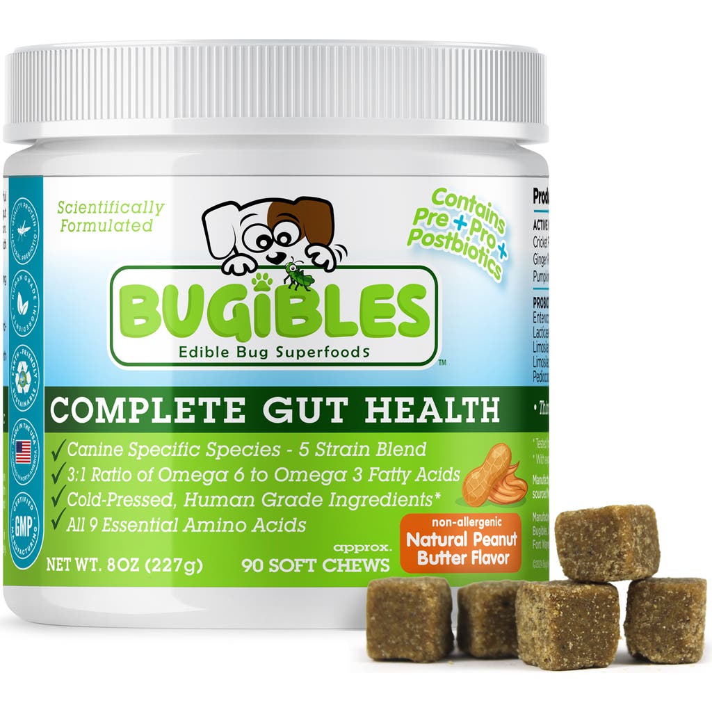 Bugibles Complete Gut Health 90 Probiotic Soft Chews For Dogs in Brown  product