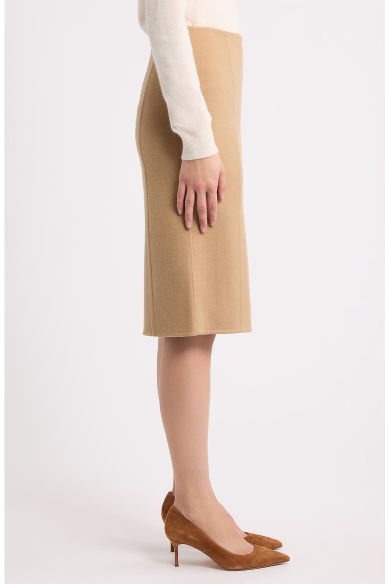 Midi Pencil Skirt, Alternate, color, CAMEL BEIGE