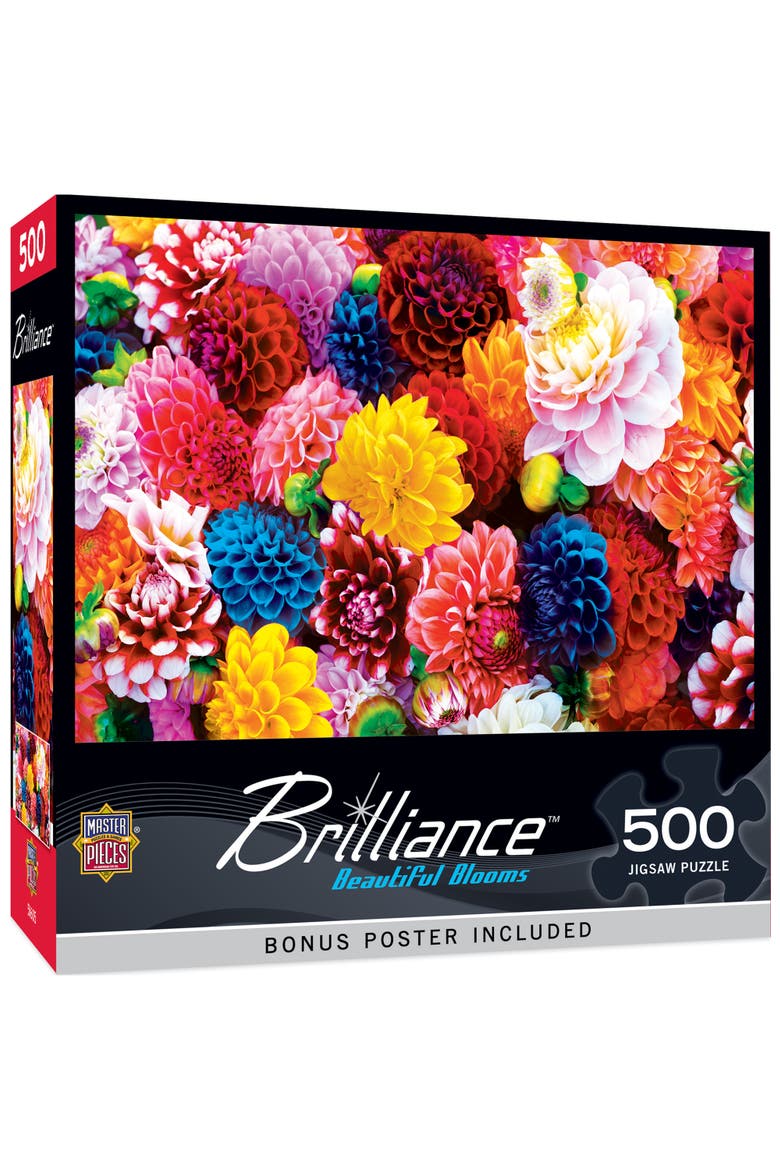 Beautiful Blooms 500 Piece Jigsaw Puzzle, Main, color, Multicolor