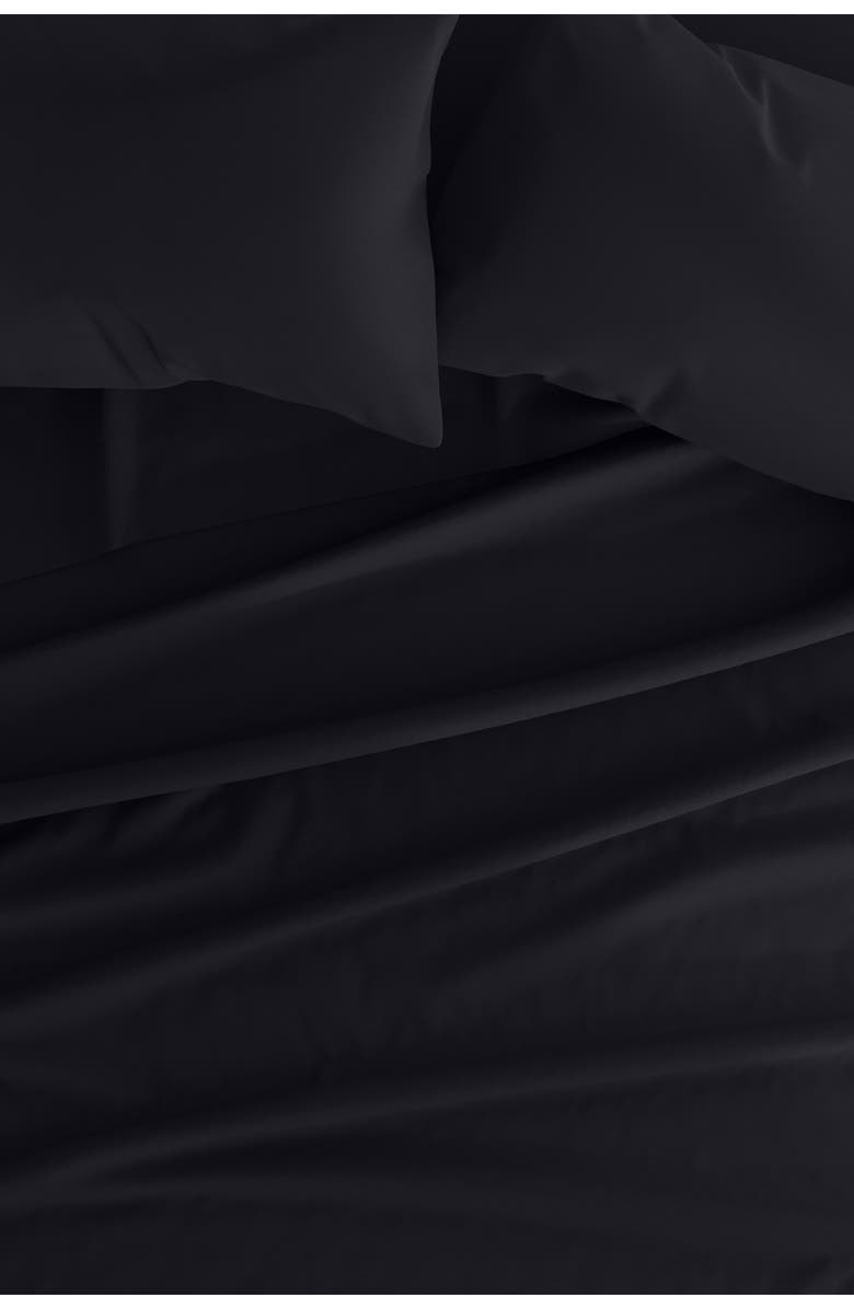 HOMESPUN Premium Ultra Soft 4-Piece Bed Sheets Set, Alternate, color, Black