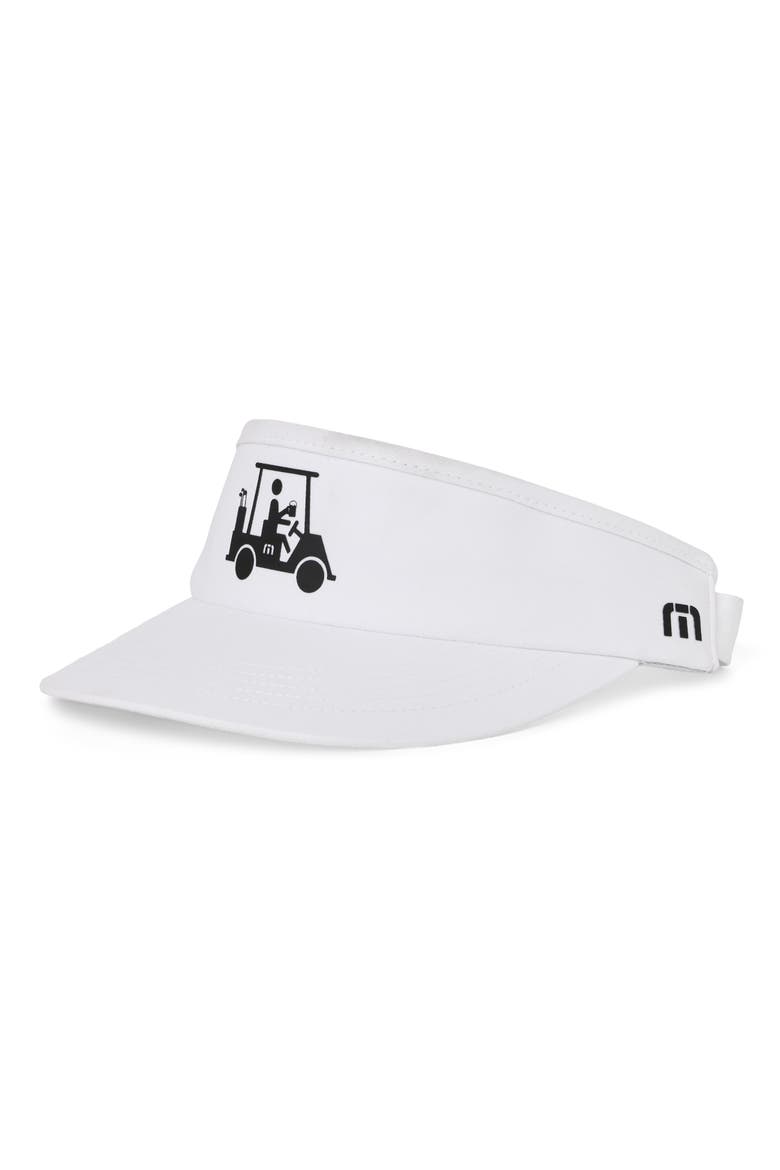 Mapes Golf Visor, Main, color, WHITE