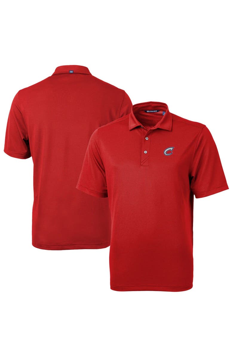 Cutter & Buck Men's Cutter & Buck Red Columbus Clippers Virtue Eco Pique Recycled Polo, Main, color, Red