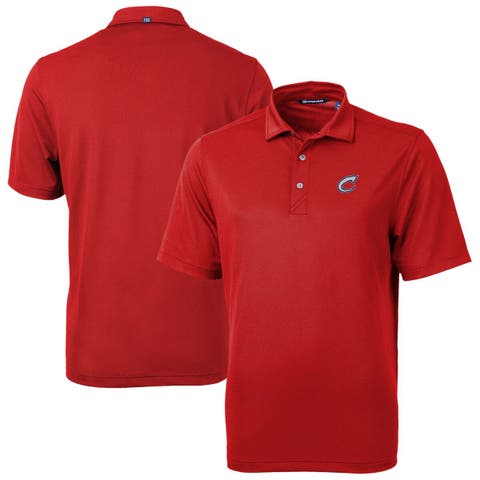 Men's Cutter & Buck Red Columbus Clippers Virtue Eco Pique Recycled Polo