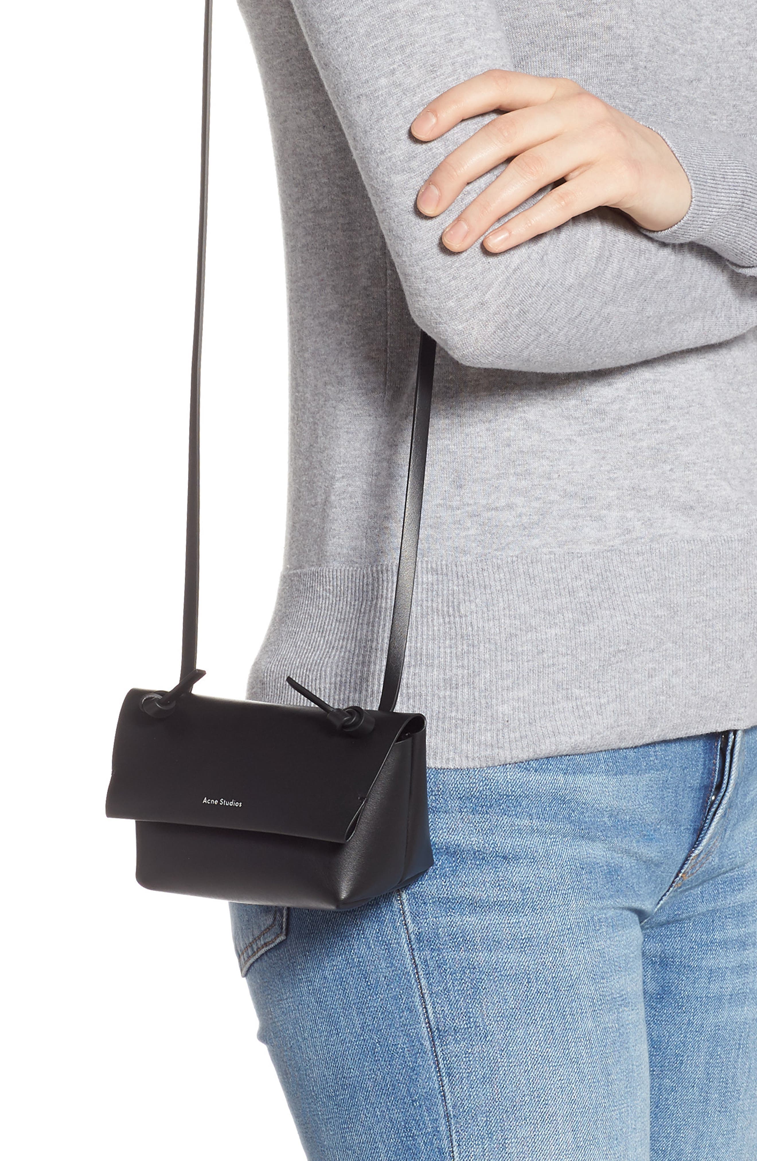 Acne Studios Mini Crossbody Bag, Alternate, color, 