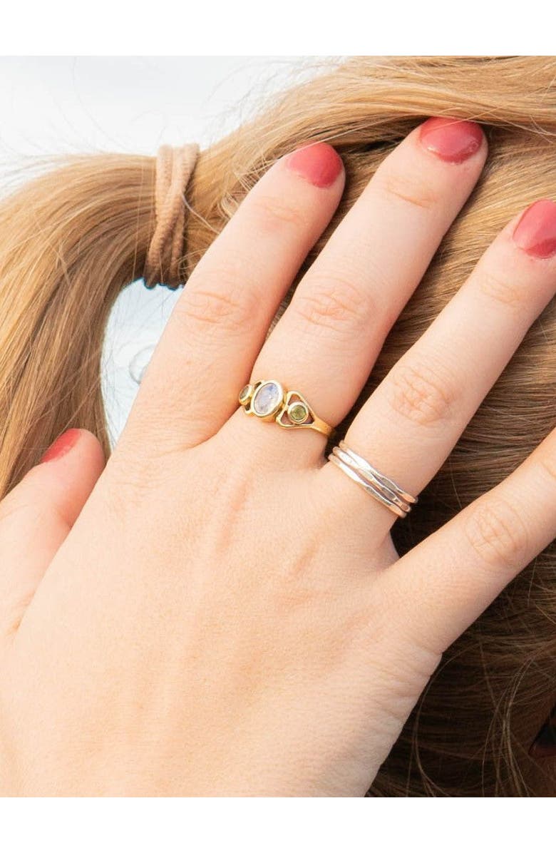 Fair Anita Triple Harvest Stone Ring, Alternate, color, Green