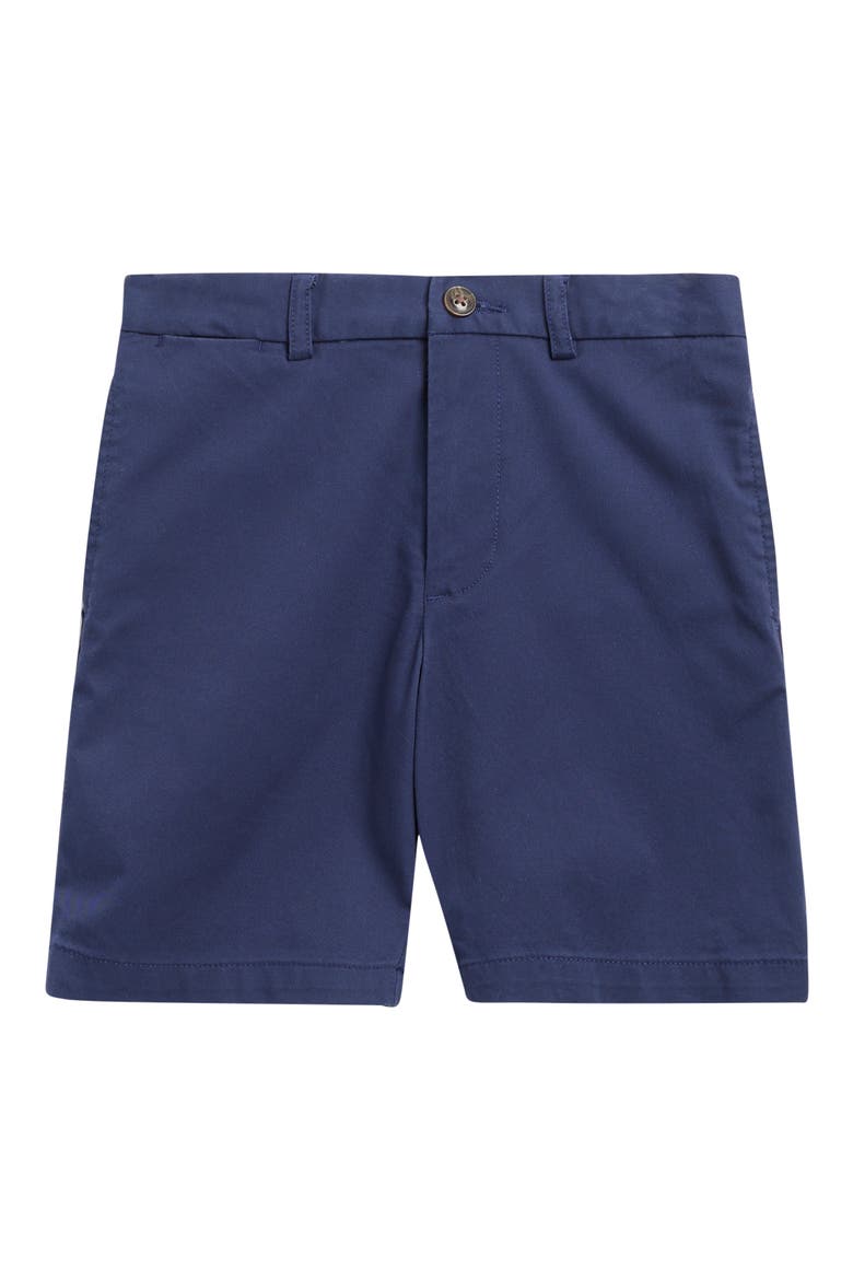 Kids' Flat Front Shorts, Main, color, NAVY