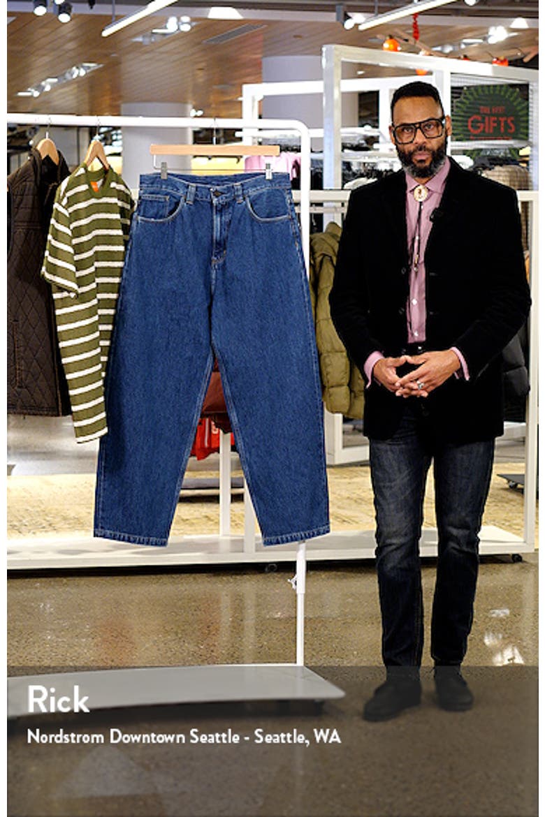 Brandon Stonewashed Loose Fit Straight Leg Jeans video