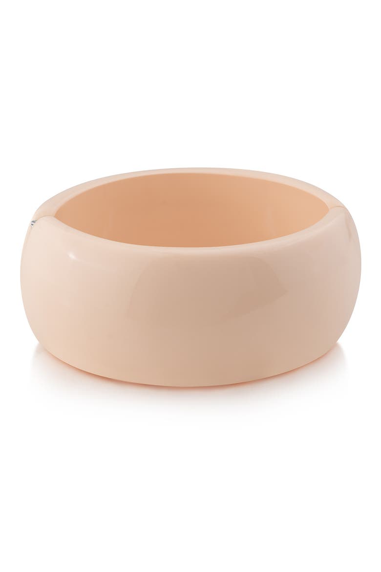 Resin Hinge Cuff Bracelet (Nordstrom Exclusive), Main, color, WHITE IVORY