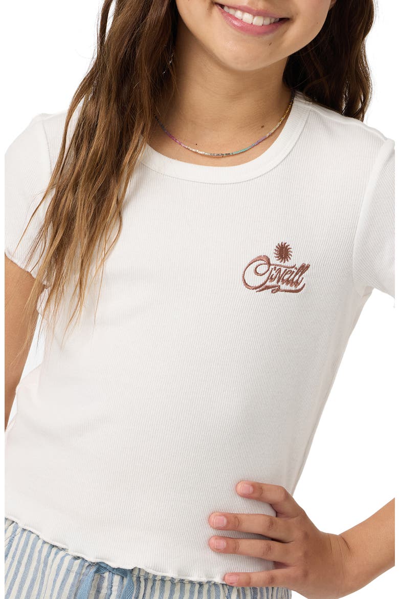Kids' Sammie Short Sleeve Top, Alternate, color, WINTER WHITE