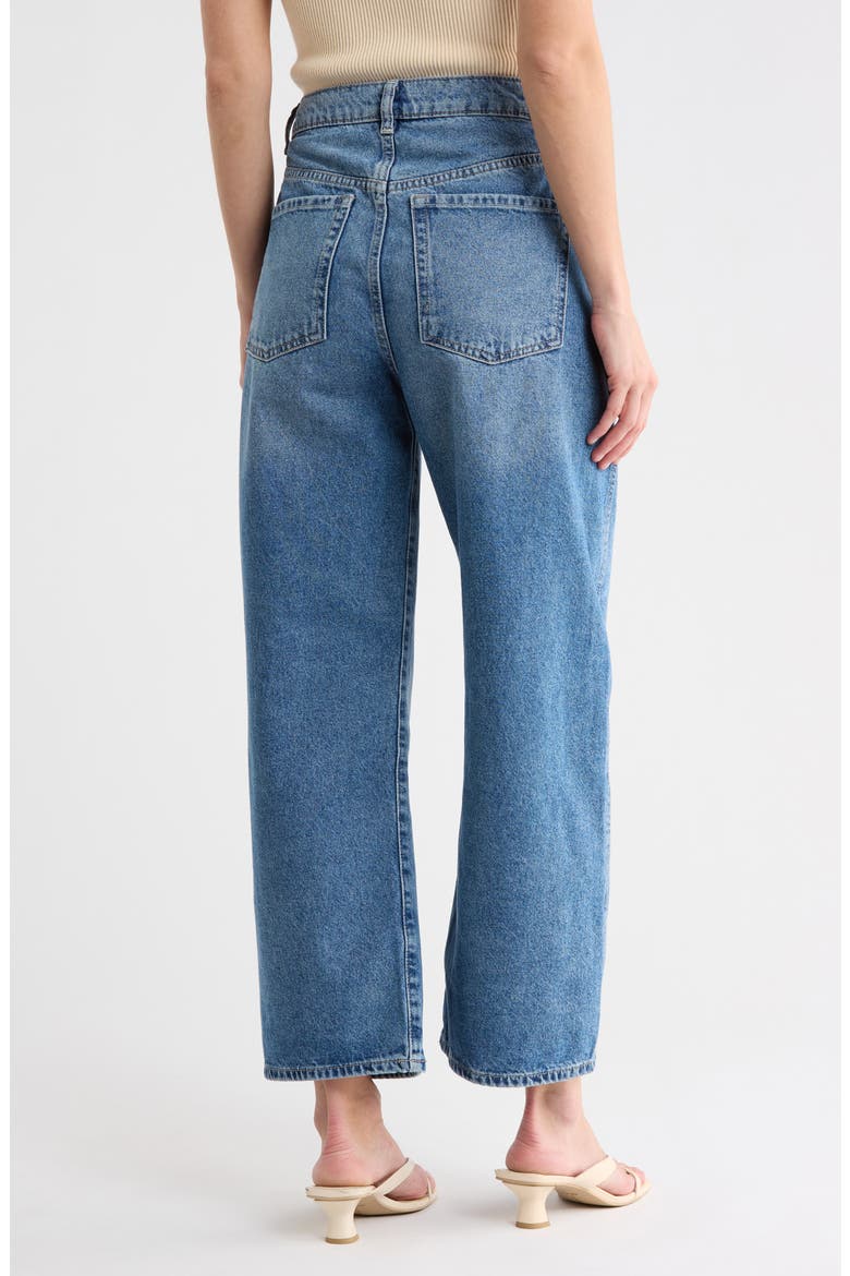 High Waist Barrel Jeans, Alternate, color, MEDIUM BLUE WASH