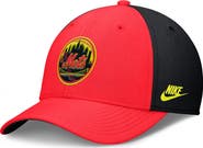 Nike Men's Nike Crimson/Black New York Mets Neon 90s Rise SwooshFlex Hat