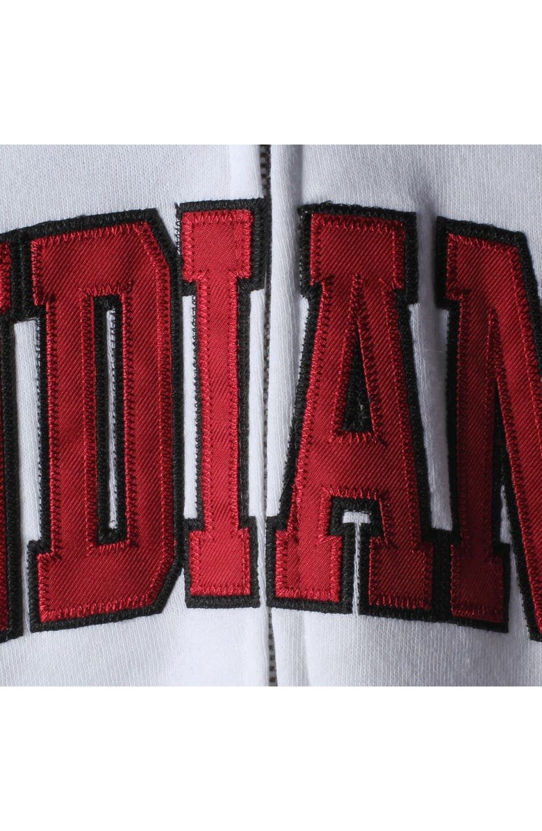 COLOSSEUM Women's White Indiana Hoosiers Arched Name Full Zip Hoodie, Alternate, color, 