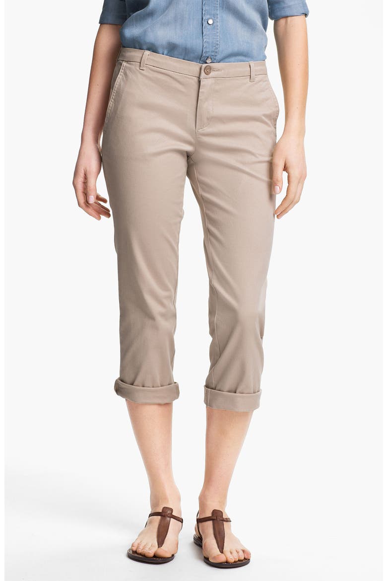 'Gwen' Twill Pants, Main, color, TAN