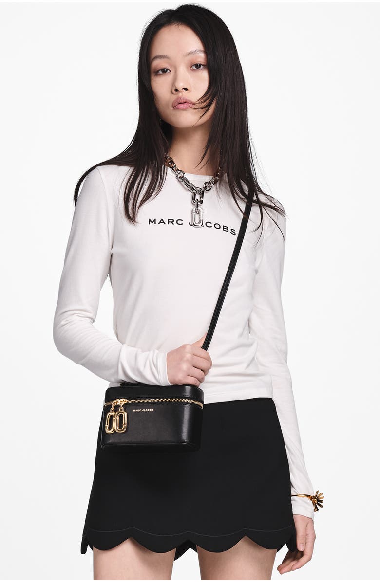 Marc Jacobs The East/West Vanity Bag, Alternate, color, Black