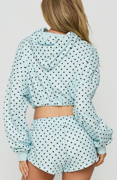 Mayse Bubble Hem Cropped Hoodie
