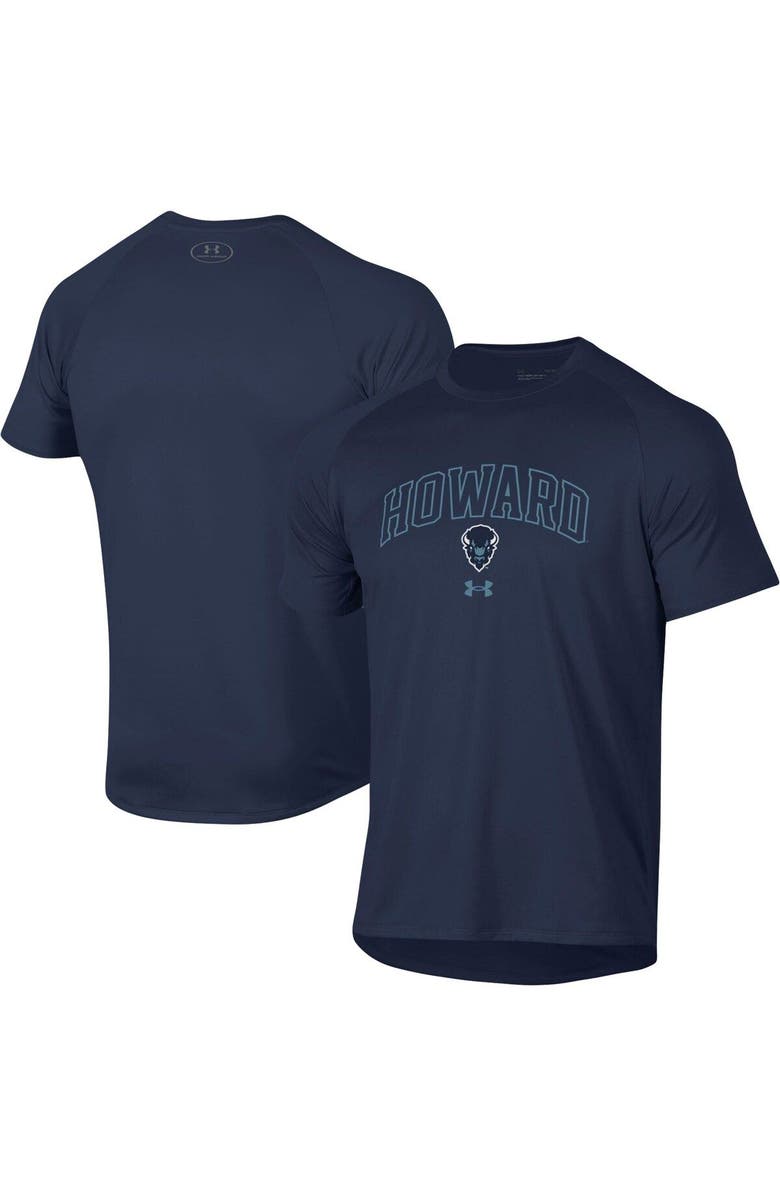 Under Armour Men's Under Armour Navy Howard Bison 2023 Sideline Performance Raglan T-Shirt, Main, color, Navy